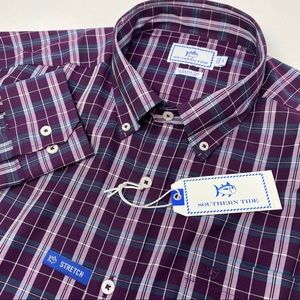 Southern Tide Plaid Long Sleeve Button Down Shirt